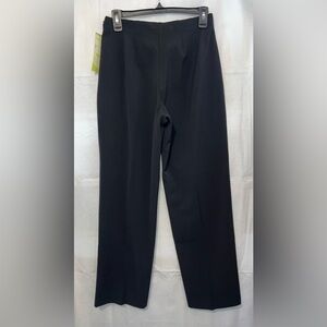 Coldwater Creek Holly Side Zip Elegant Black Pants Size 8P